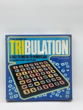 Vtg 1981 Tribulation Board Game Whitman Sealed Math Strategy Retro 80s Family